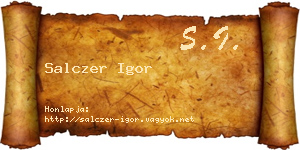 Salczer Igor névjegykártya